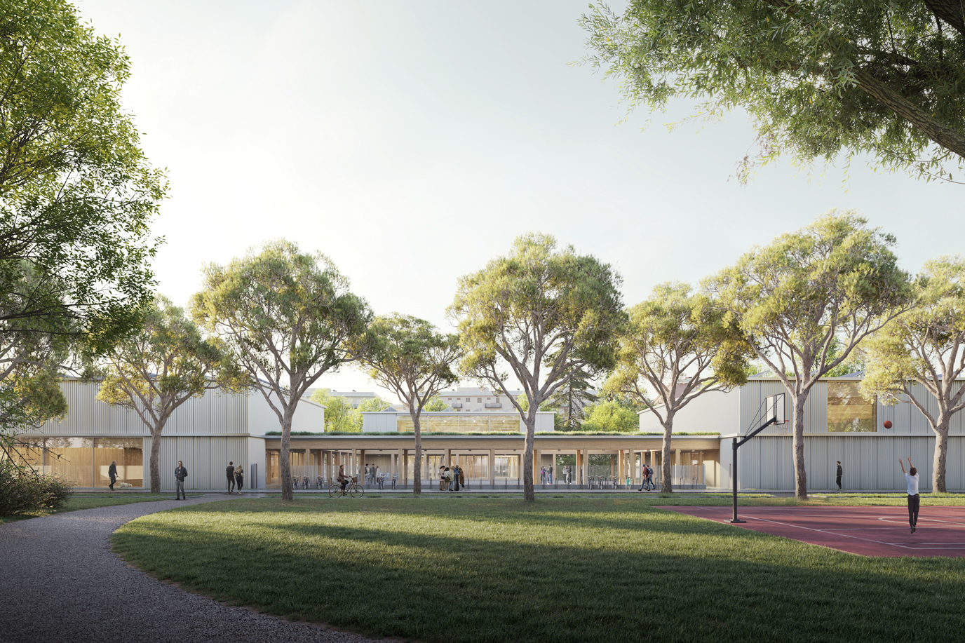 2023. Eliseo D'Alonzo + Luca Poian. School complex and Community HUB in Brescia (IT).